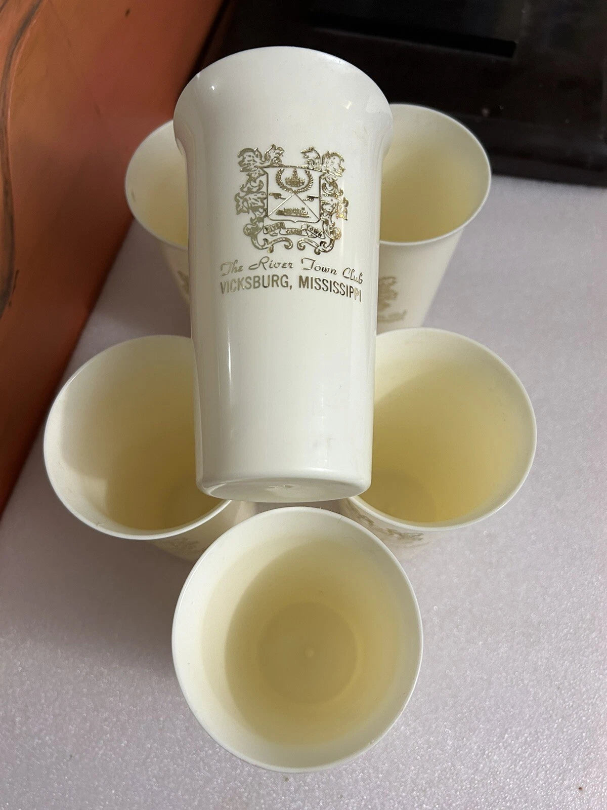 Vintage Bar Highball cups 1970s Rivertown Club Vicksburg Mississippi Set of 6 | eBay