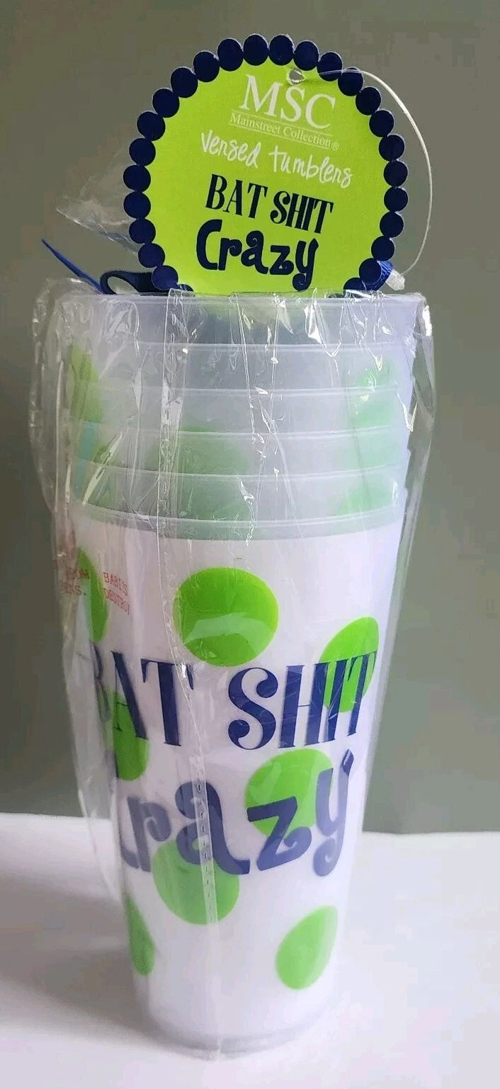 "Bat Sh*t Crazy" 20oz Reusable Tumbler Cups | eBay