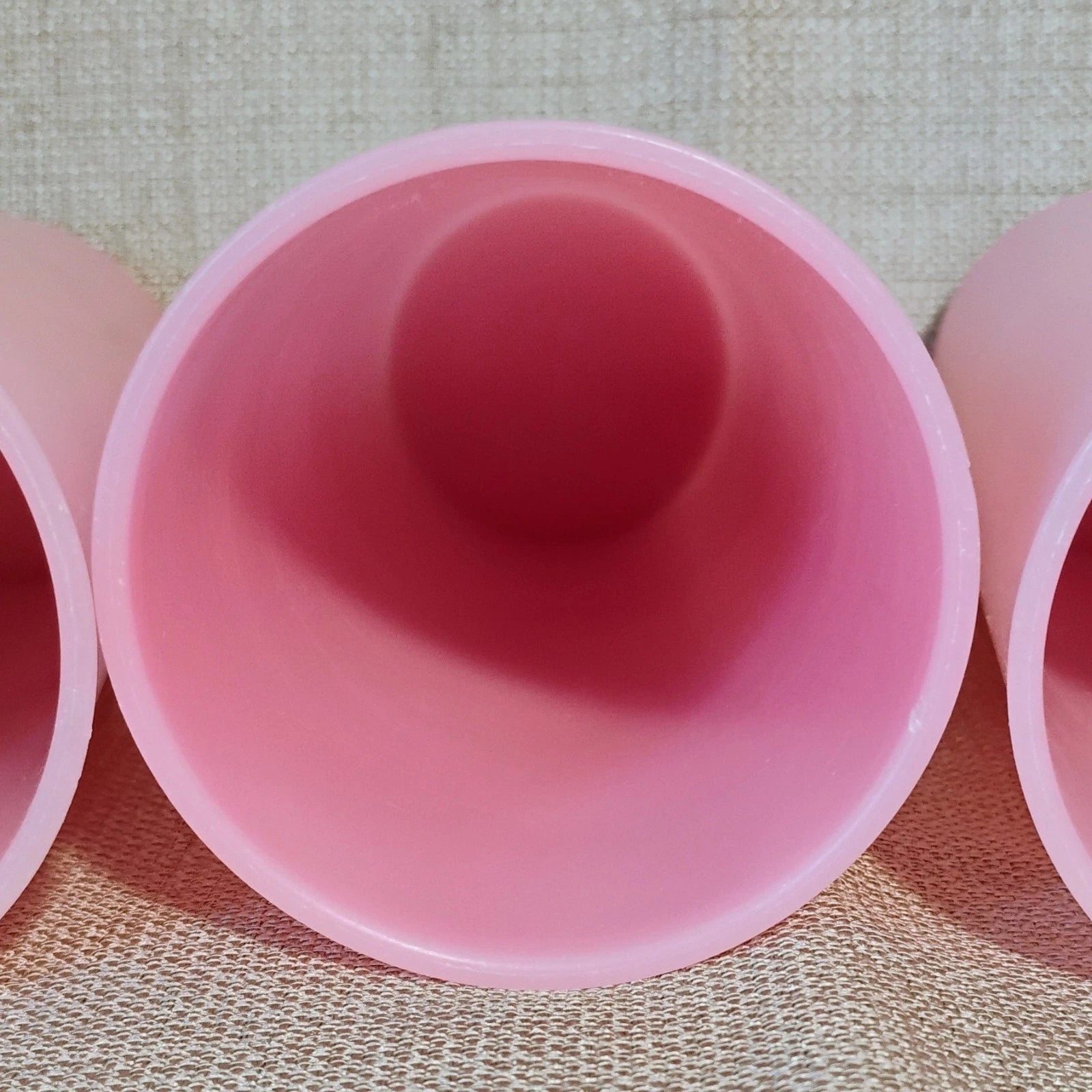 3 1970's Vintage Tupperware pink pastel tumblers 16 oz 107-17 & 107-19 cups | eBay