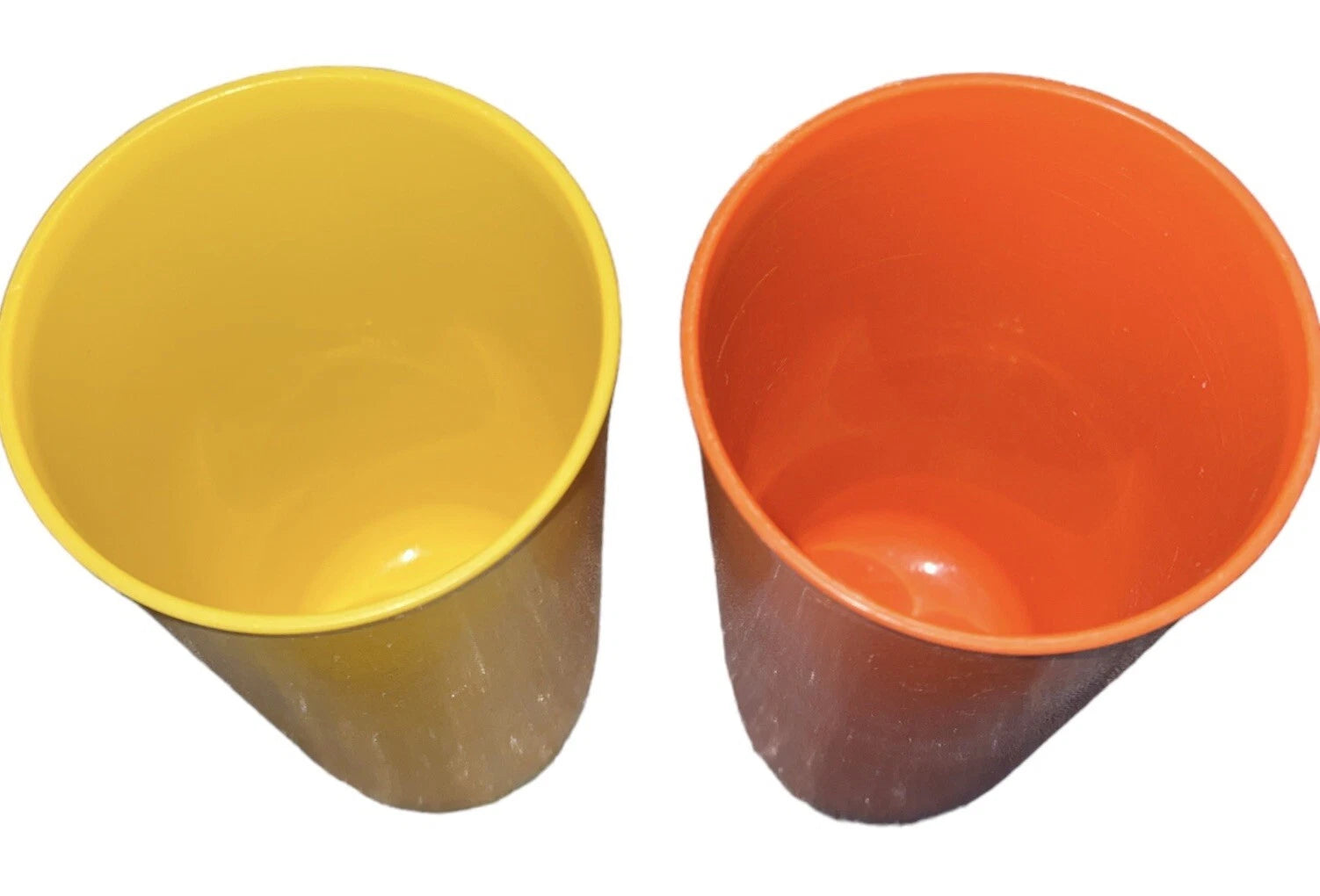 Vintage Tupperware #1348 18 oz Orange Yellow Bell Tumbler Cup Glass Made In USA | eBay