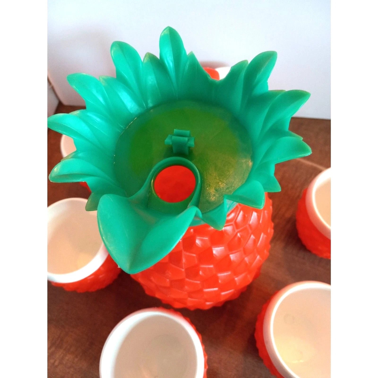 Vintage 1970s Minerware Pineapple Pitcher Set Blow Mold COMPLETE BUT WITH DAMAGE | eBay