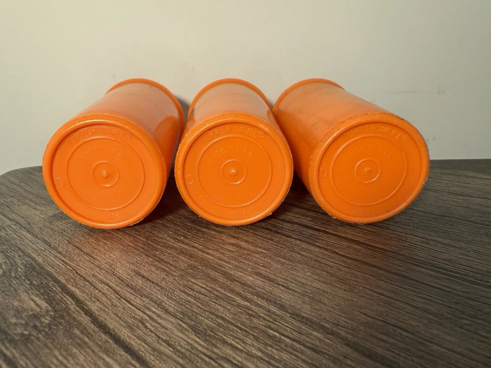 Set Of 3 Small Orange Vintage Tupperware Cups About 4.5 Inches Tall | eBay