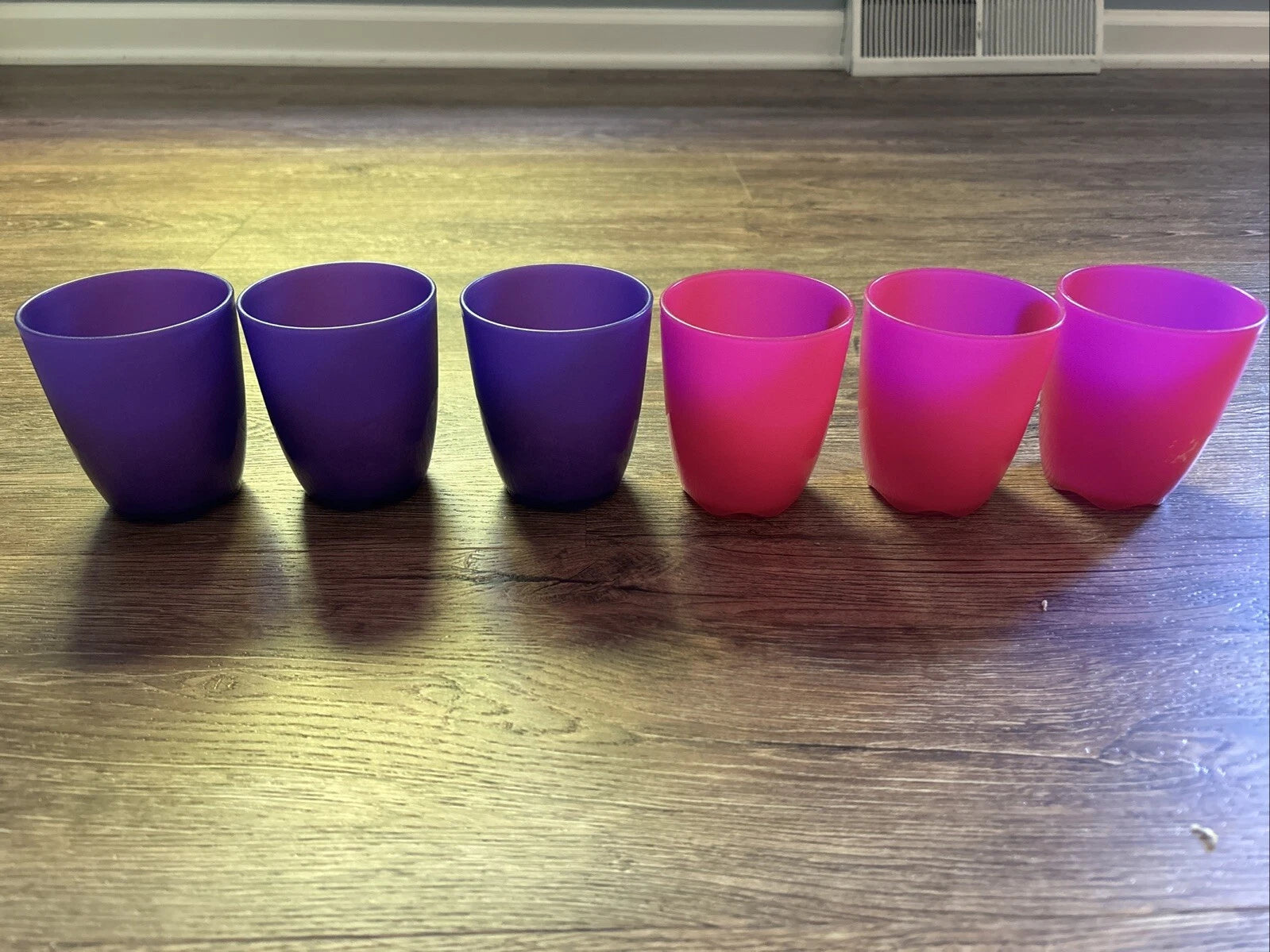 Vintage Tupperware Tumblers Wide Top 8oz Fuchsia Pink & Purple 4792A - R1004 | eBay