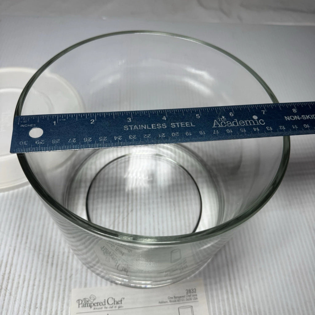 The PAMPERED CHEF Glass TRIFLE BOWL & Lid 6"×8" NO STAND REPLACEMENT Bowl | eBay