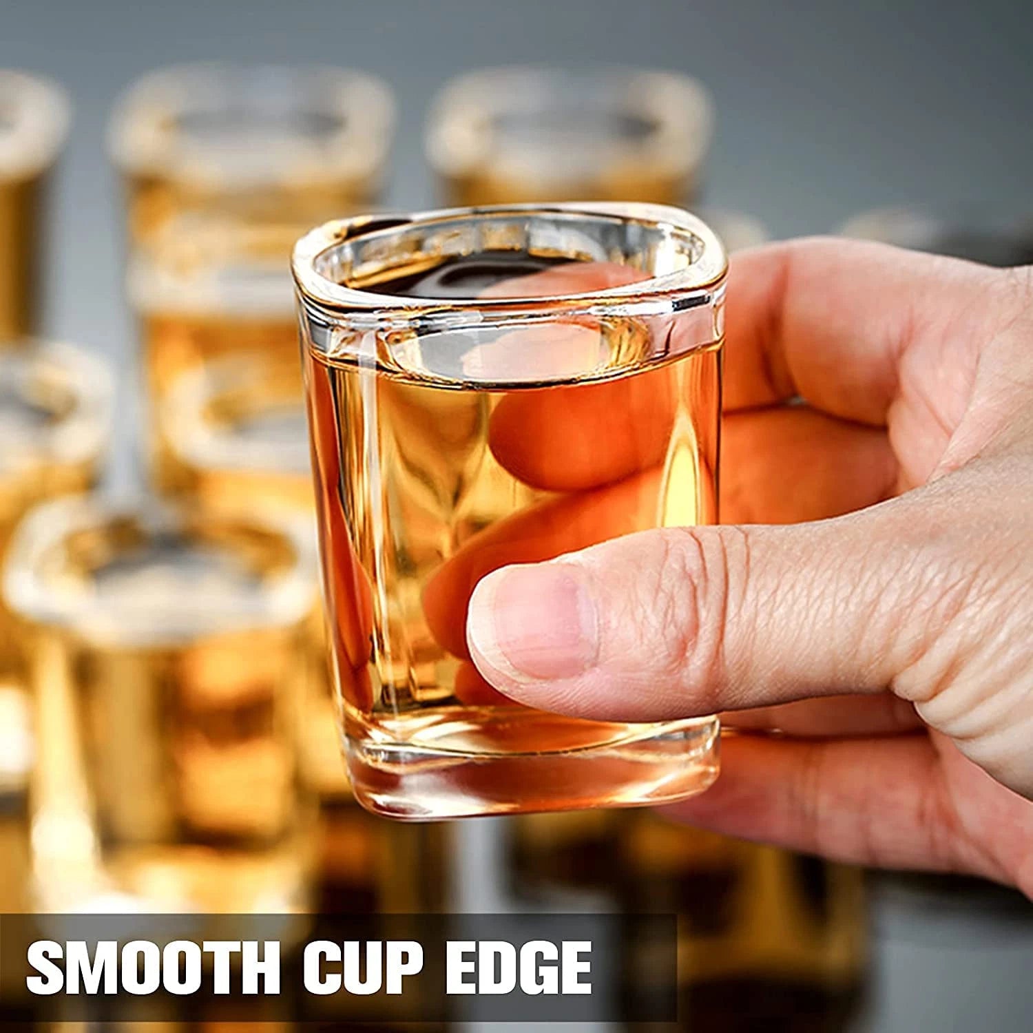 30 Pack Heavy Base Shot Glasses Bulk 2.2 Oz Square Shot Glasses Set | eBay