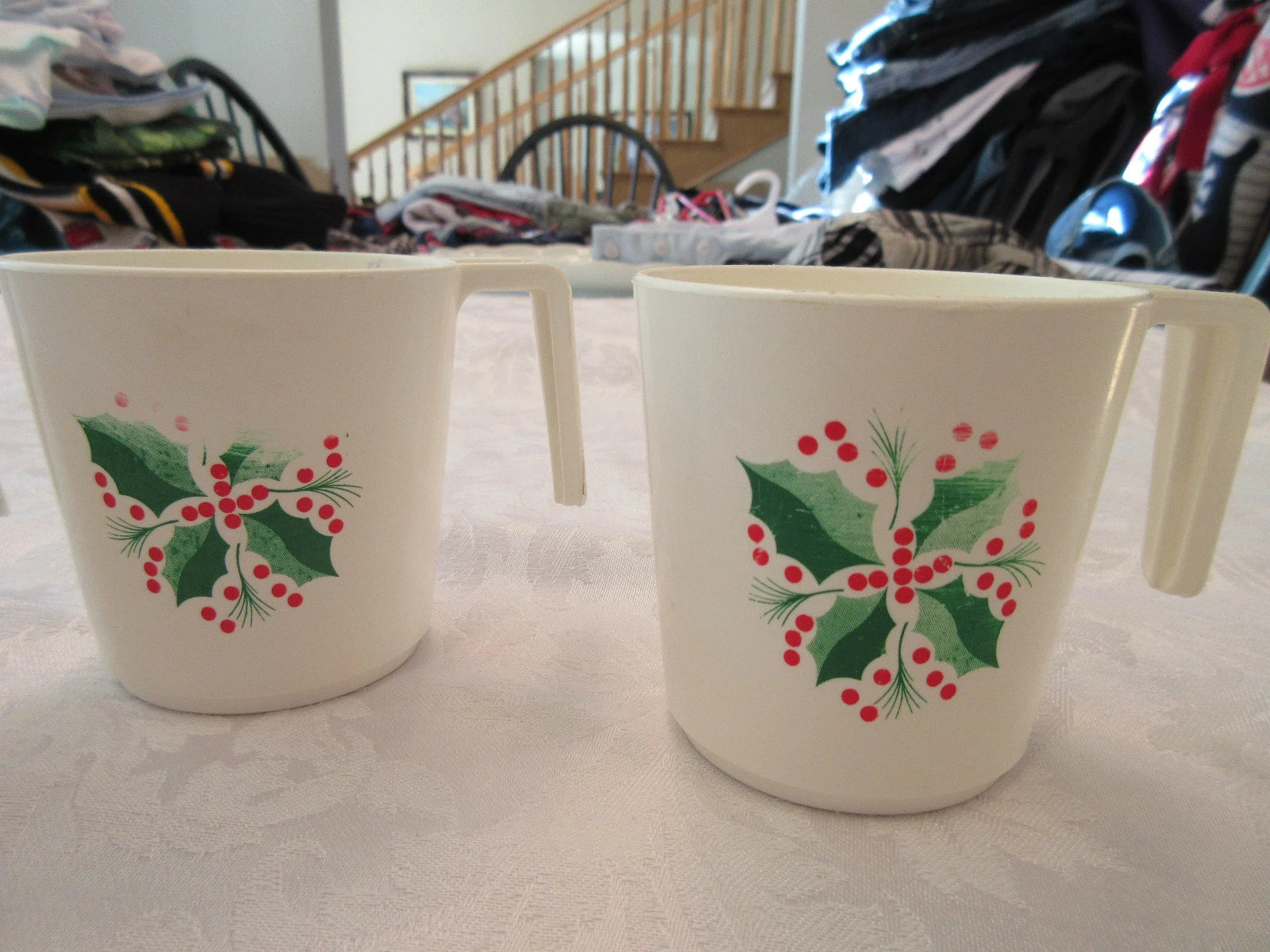 Vintage FREMWARE Christmas Plastic Cups Set of 6 | eBay