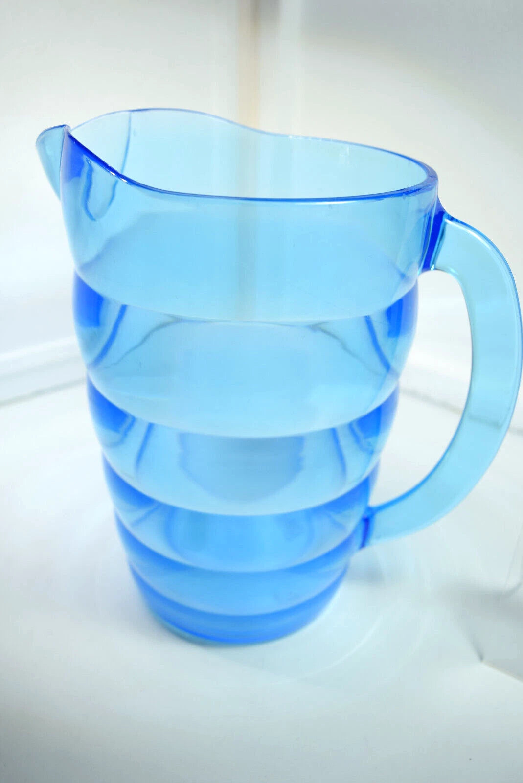 Vintage Beverage Set Summer Oasis Blue 7 Piece Pitcher and 6 tumblers | eBay