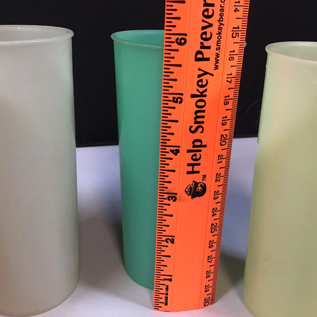 Vintage Tupperware Pastel Tumblers Cups 115 Pink Green Yellow Cream Large 12oz | eBay