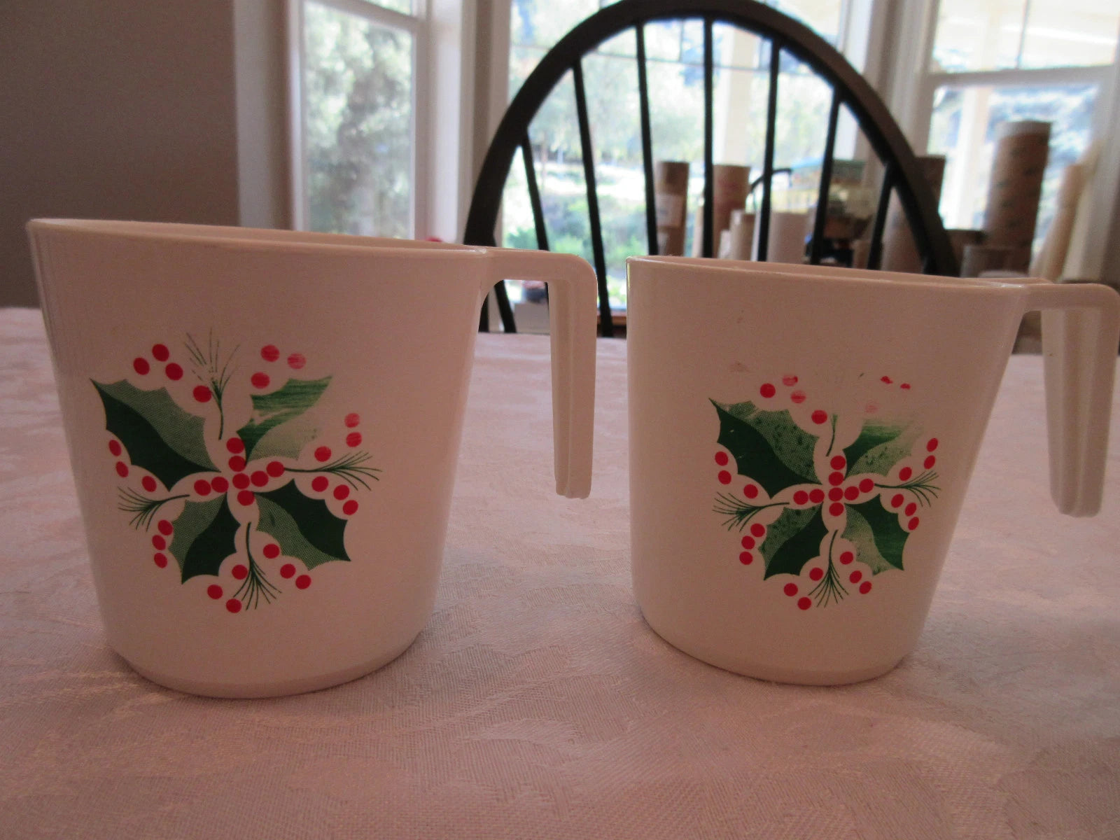 Vintage FREMWARE Christmas Plastic Cups Set of 6 | eBay