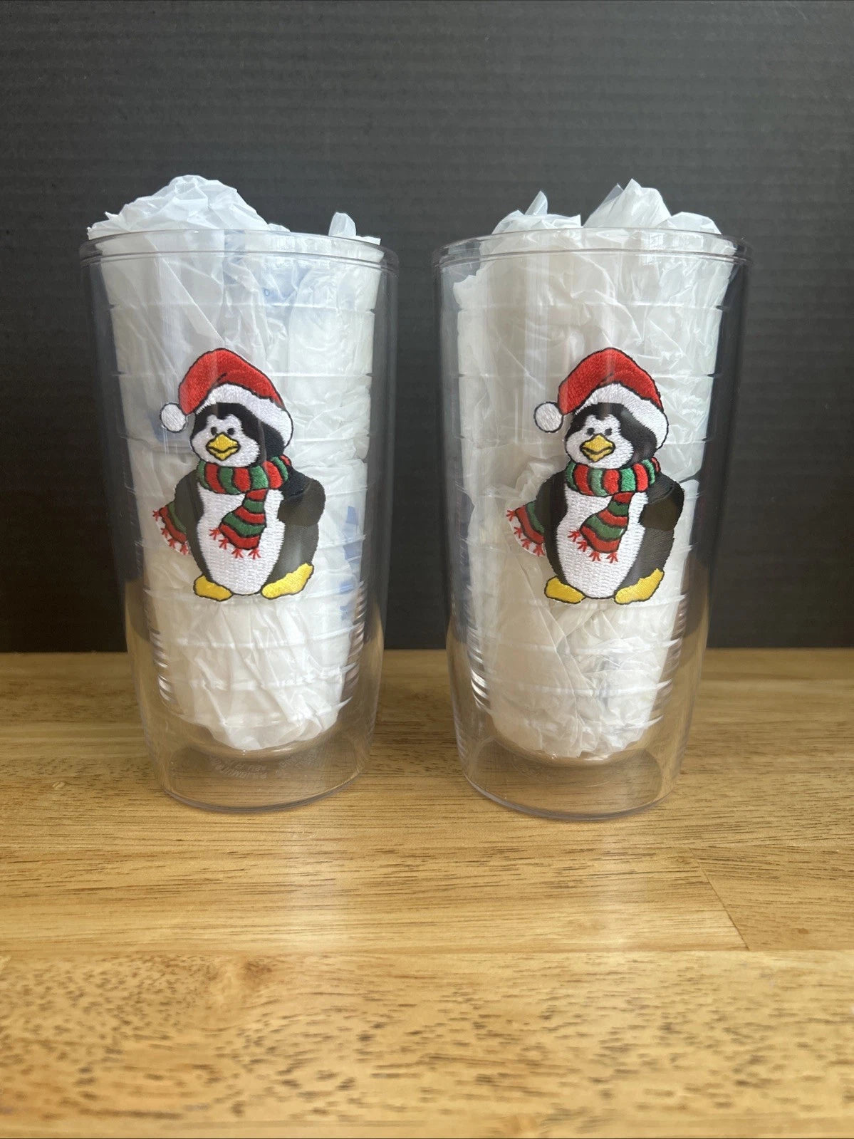 MERRY CHRISTMAS TERVIS TUMBLERS 16oz Lot Of 2 Winter~Christmas~Penguins | eBay