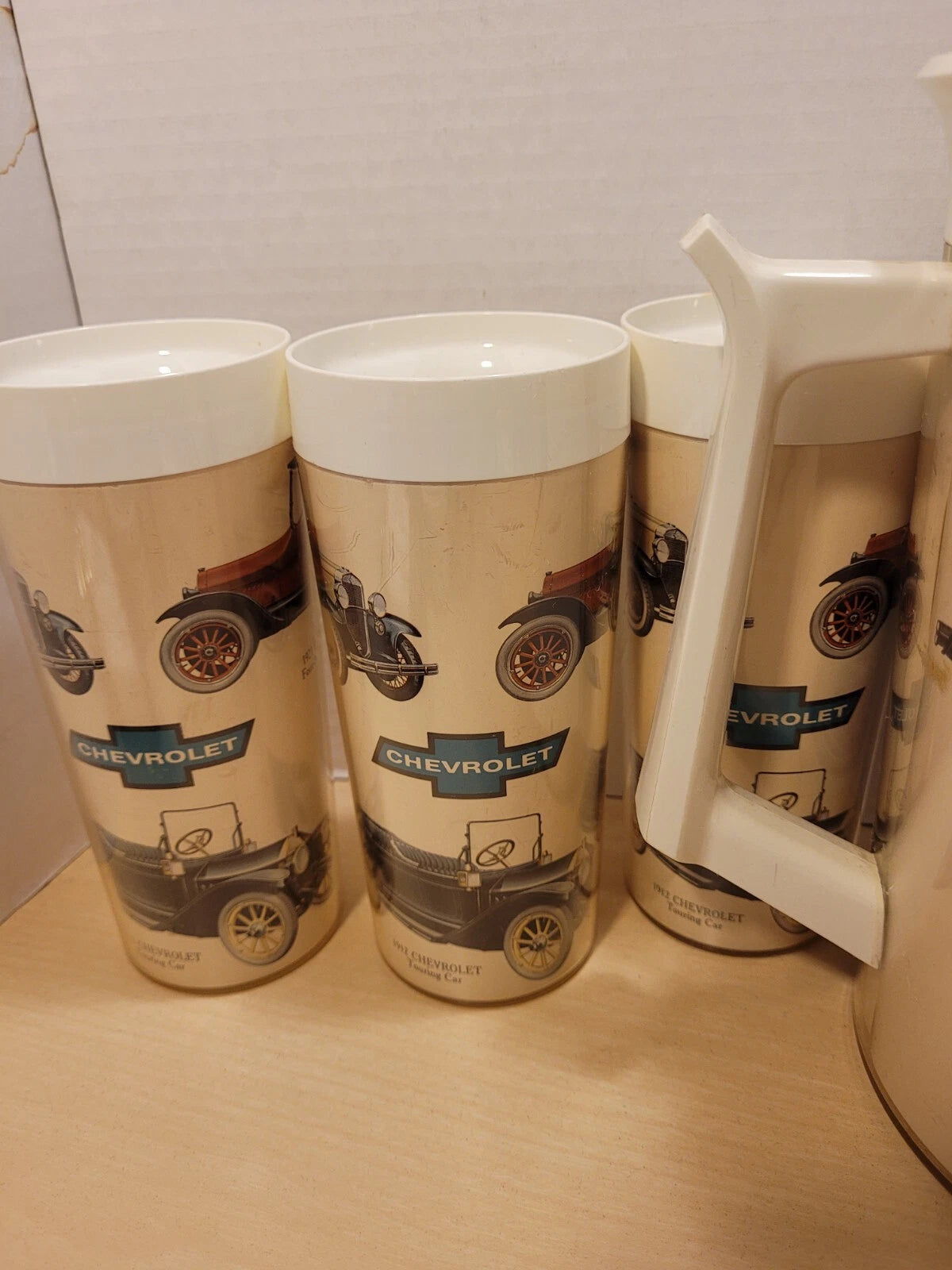 Vintage West Bend Thermo-Serv CHEVROLET Pitcher & 6 Tumblers Set | eBay