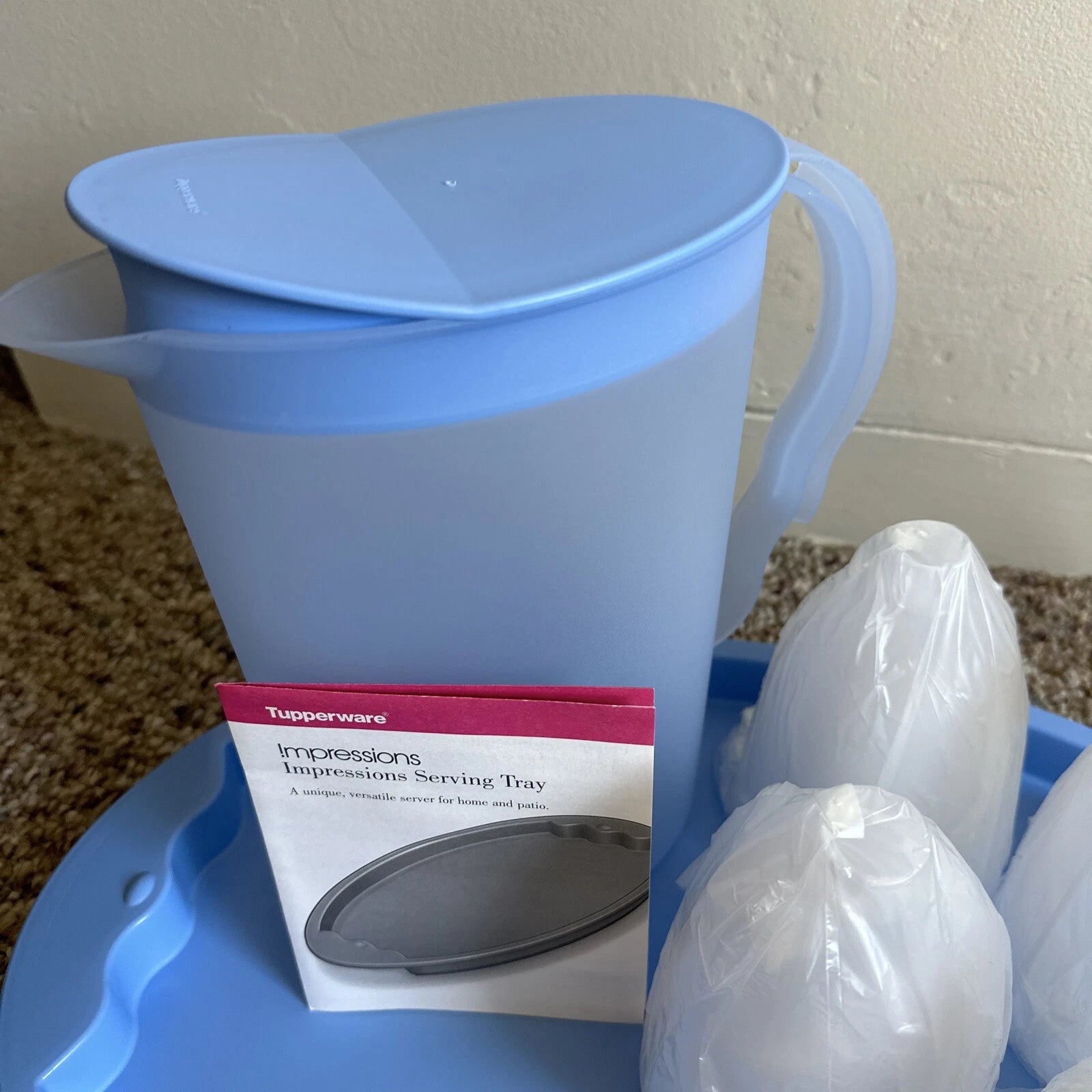 TUPPERWARE Impressions 6 Piece Outdoor Summer Entertainment Set Sealed VTG NOS | eBay