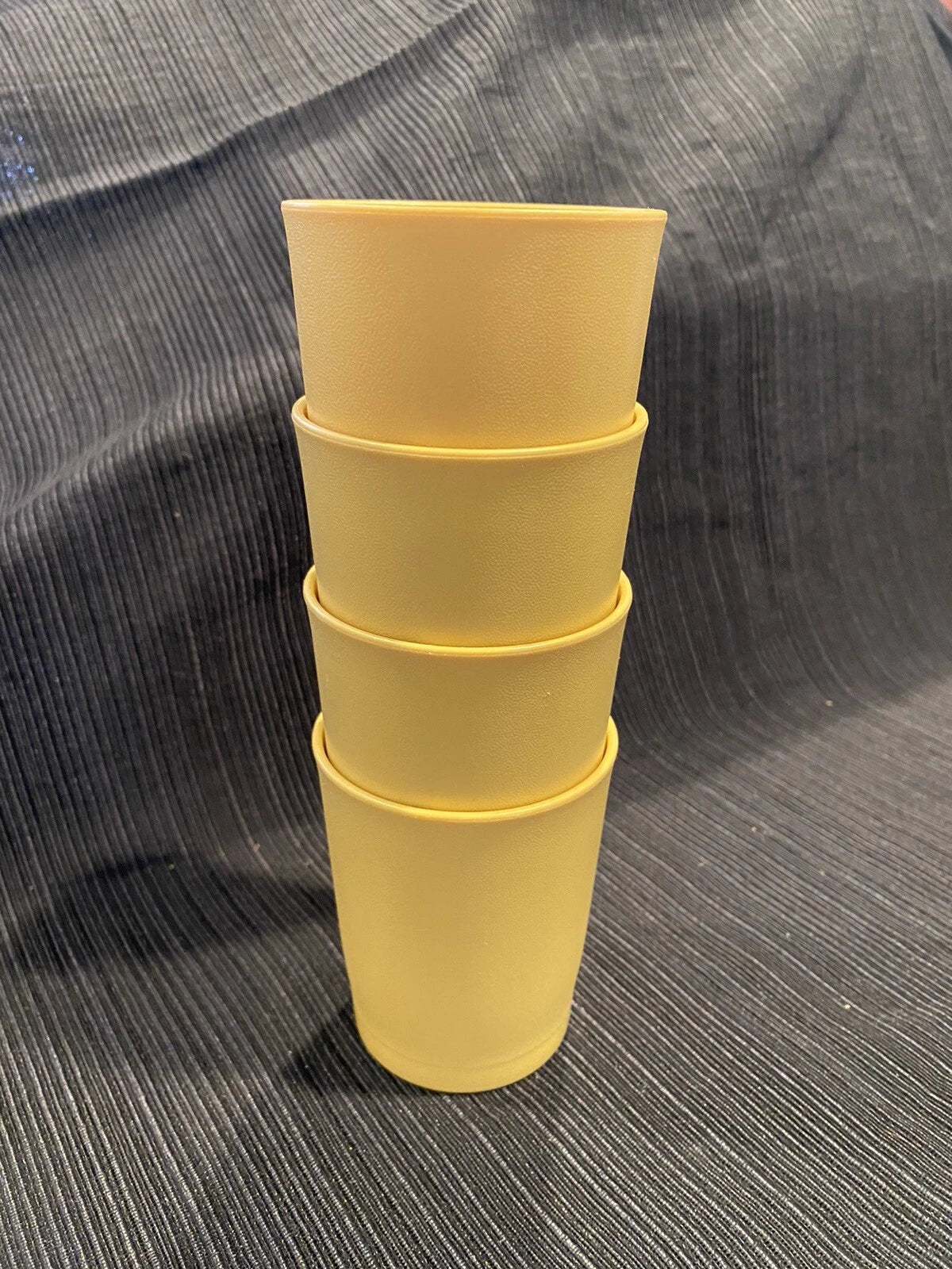 Vintage Tupperware Harvest Gold 6 Oz Juice Cups # 1251, Set Of 4 | eBay