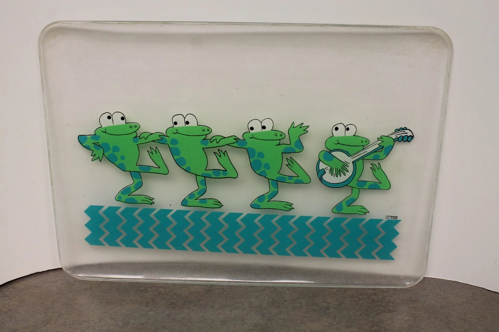 Vintage HJ Stotter Frog Acrylic Tray w/ 6 Tumblers, 4 Cups | eBay