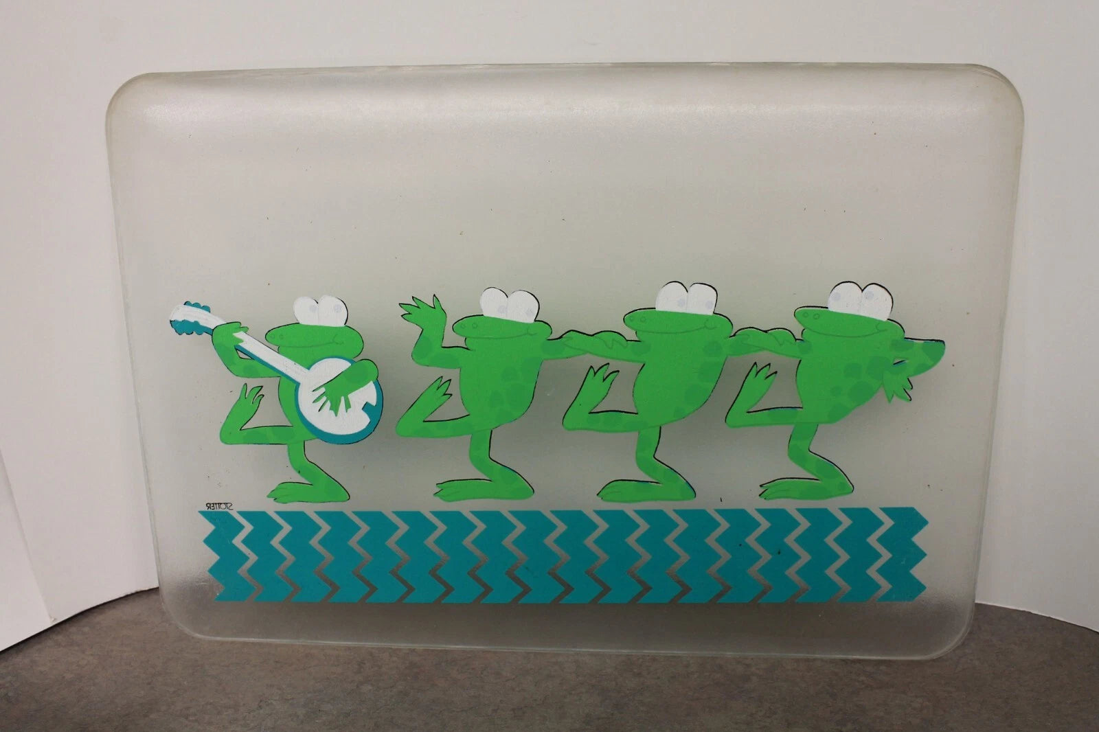Vintage HJ Stotter Frog Acrylic Tray w/ 6 Tumblers, 4 Cups | eBay