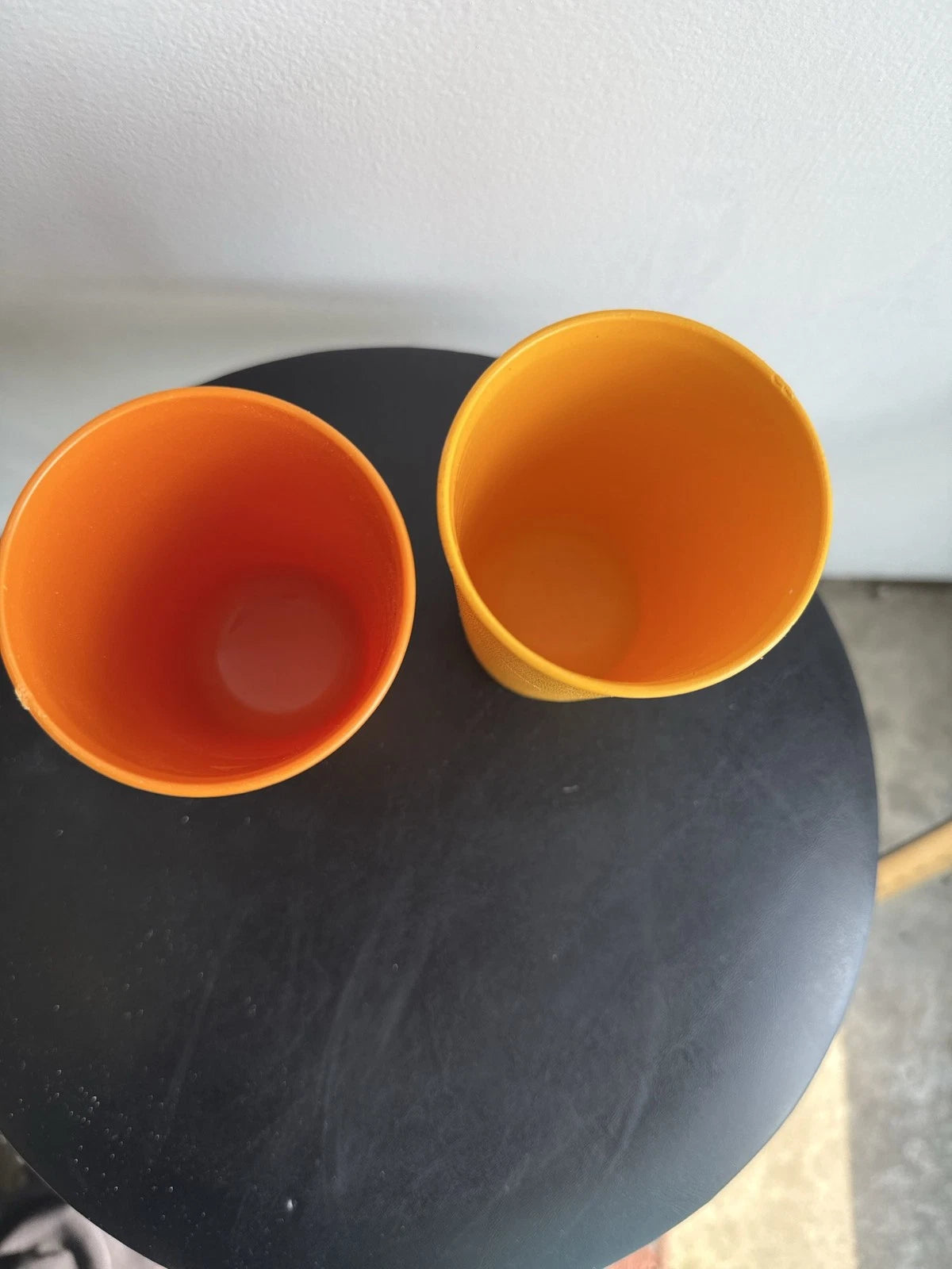 Vintage Tupperware #1320 Tumblers 8oz Harvest Orange Yellow Set of 2 Cups | eBay