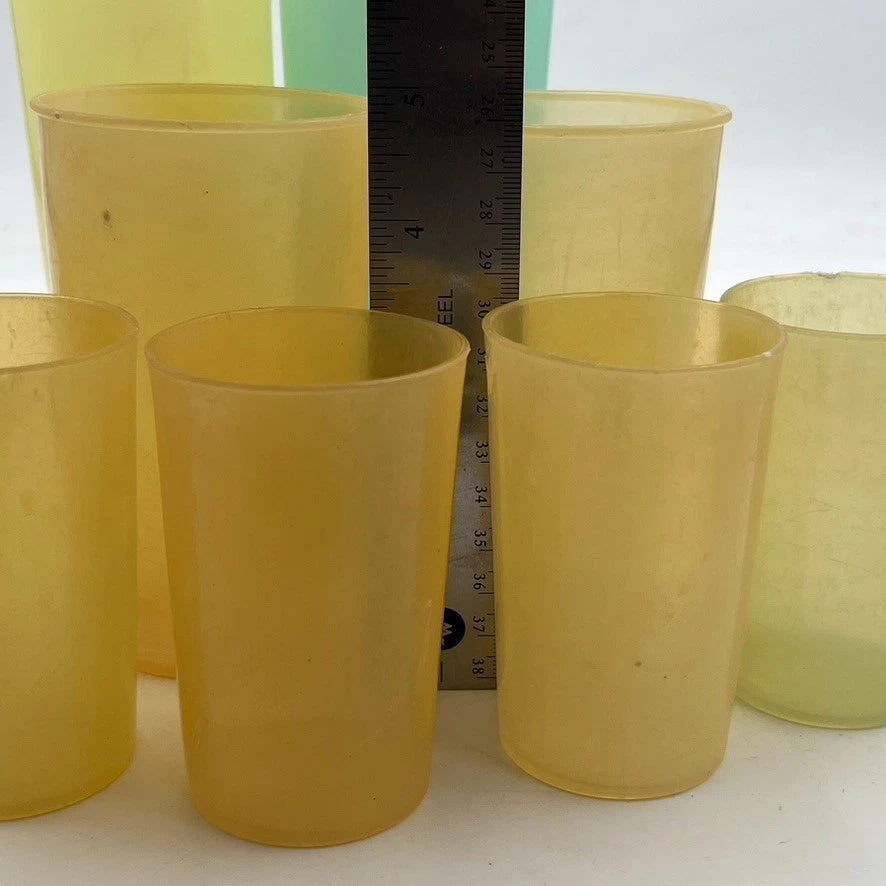 VINTAGE TUPPERWARE MILLIONAIRE LINE Of Cups Lot Of 9 Various Sizes | eBay