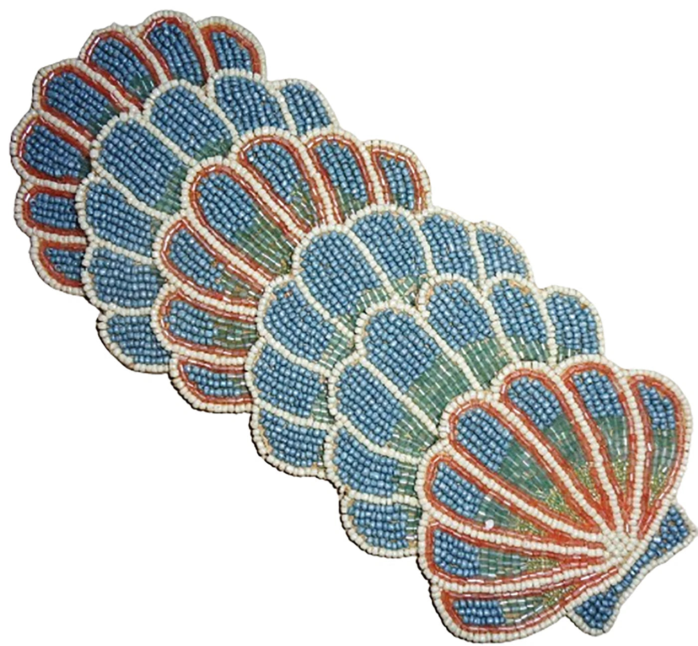 Pack of 6 Closet Quirky Shell Design coaster hand beaded sparkly drink coasters | eBay