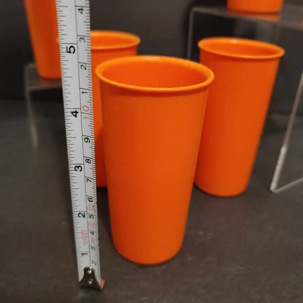 Vtg Tupperware 6 oz. Kids Juice Cups Tumblers #117-30 Set Of 6 Harvest Orange | eBay