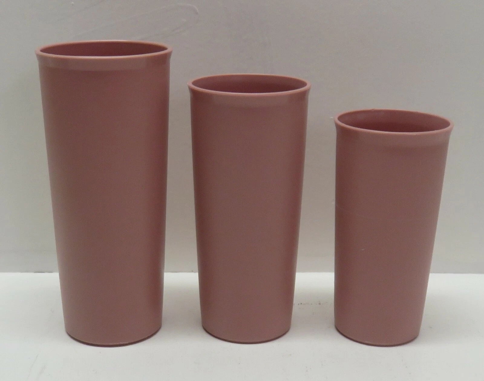 Set of 3 Tupperware Nesting Tumblers Pink Rose Cups 107-33 / 115-6 / 116-17 | eBay