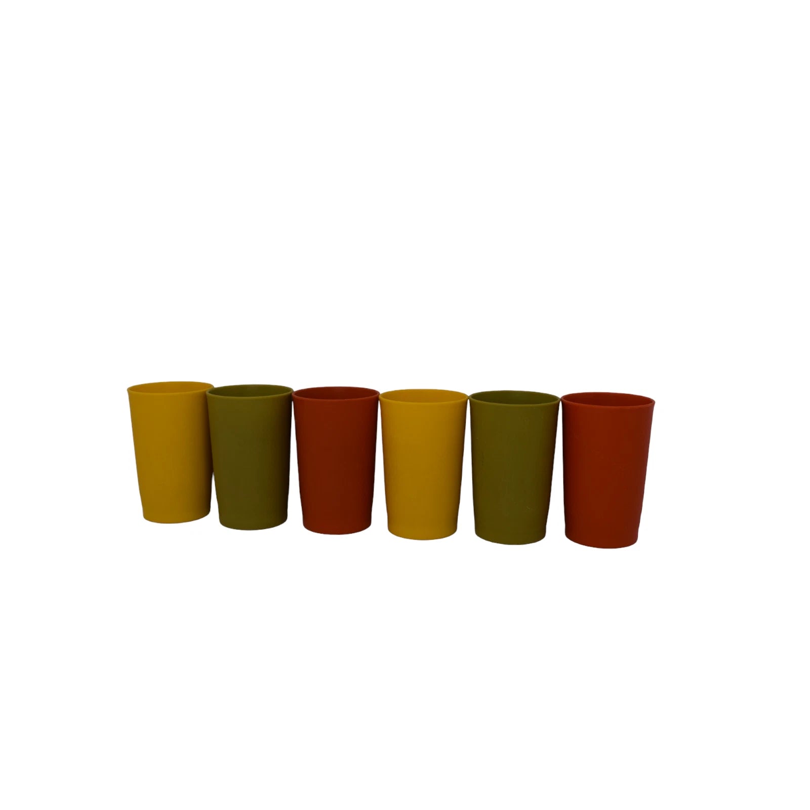 Lot of 6 Vintage Tupperware Autumn Harvest 8oz Cups Tumblers #1320 | eBay