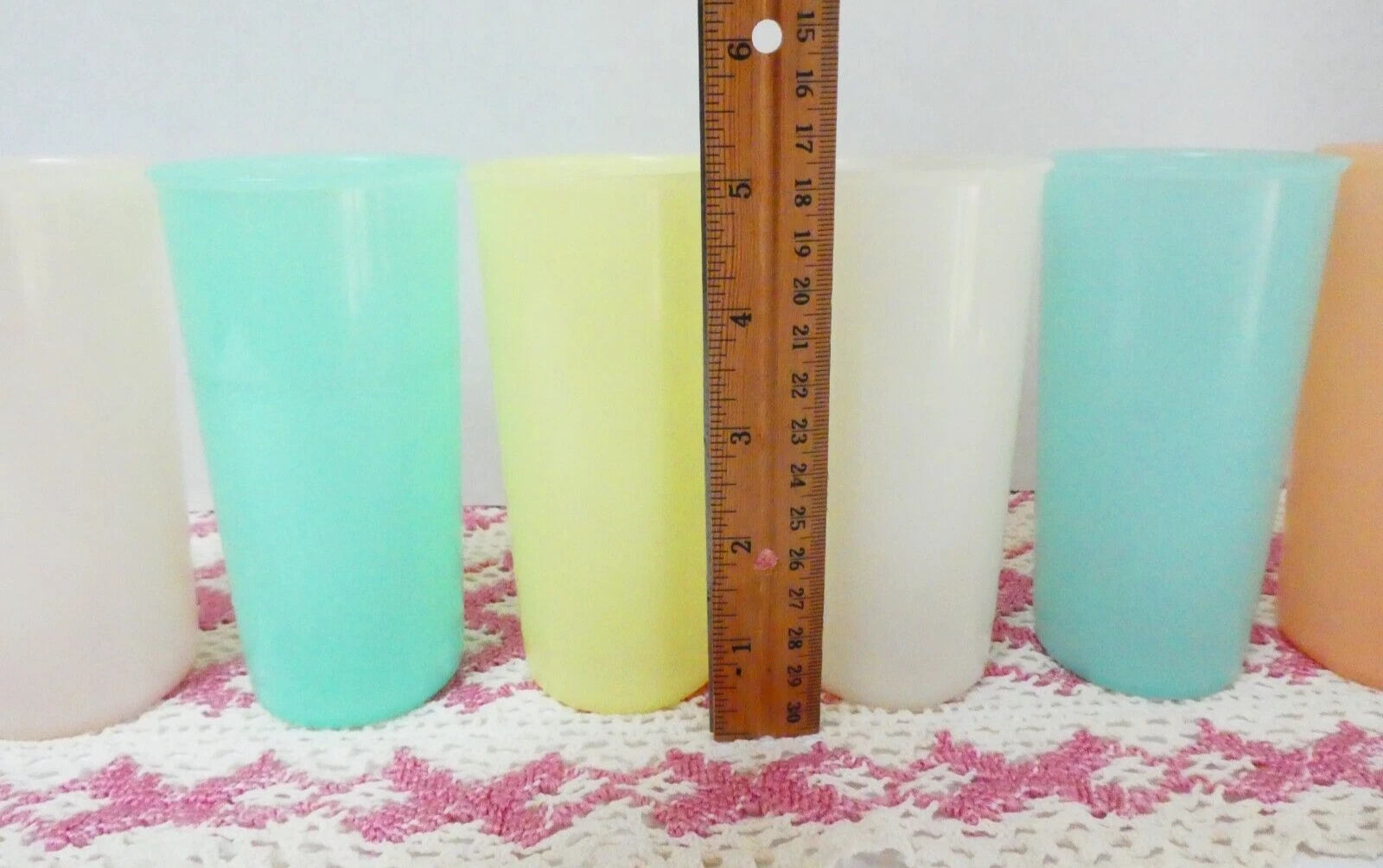 Vintage (6) Tupperware Pastel Tumblers 10 oz. #116 5" Tall | eBay