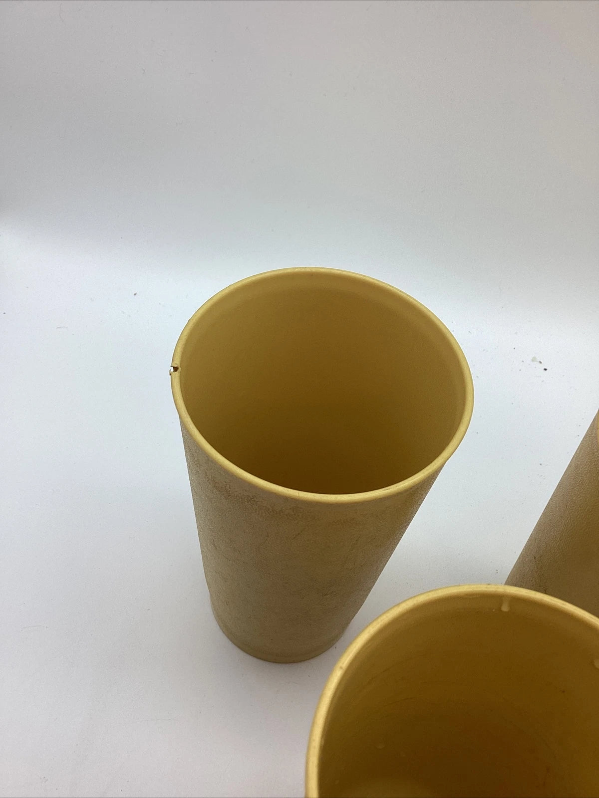 Tupperware Tumbler Cups Lot of 6 Harvest Gold 12 oz. Stackable 873-11 | eBay