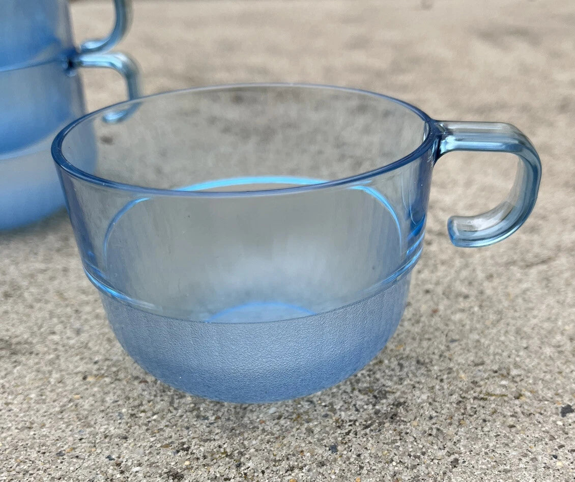 Tupperware Preludio Watercolor Punch Cups Acrylic Blue 2111 set of 6 | eBay