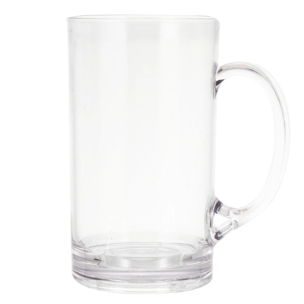 Set of 2 Transparent Beer Mug Coffee Mugs for Men Clear Drinking Cup | eBay