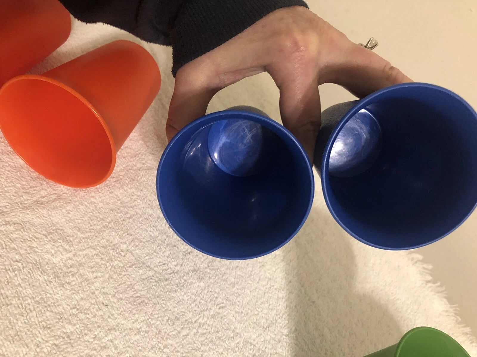 Vintage Lot Of 6 Tupperware Juice Sipper Cups No Lids Original Colors | eBay