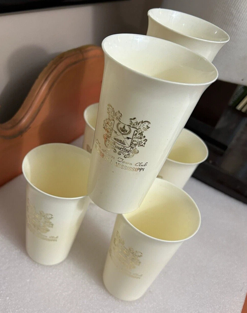 Vintage Bar Highball cups 1970s Rivertown Club Vicksburg Mississippi Set of 6 | eBay