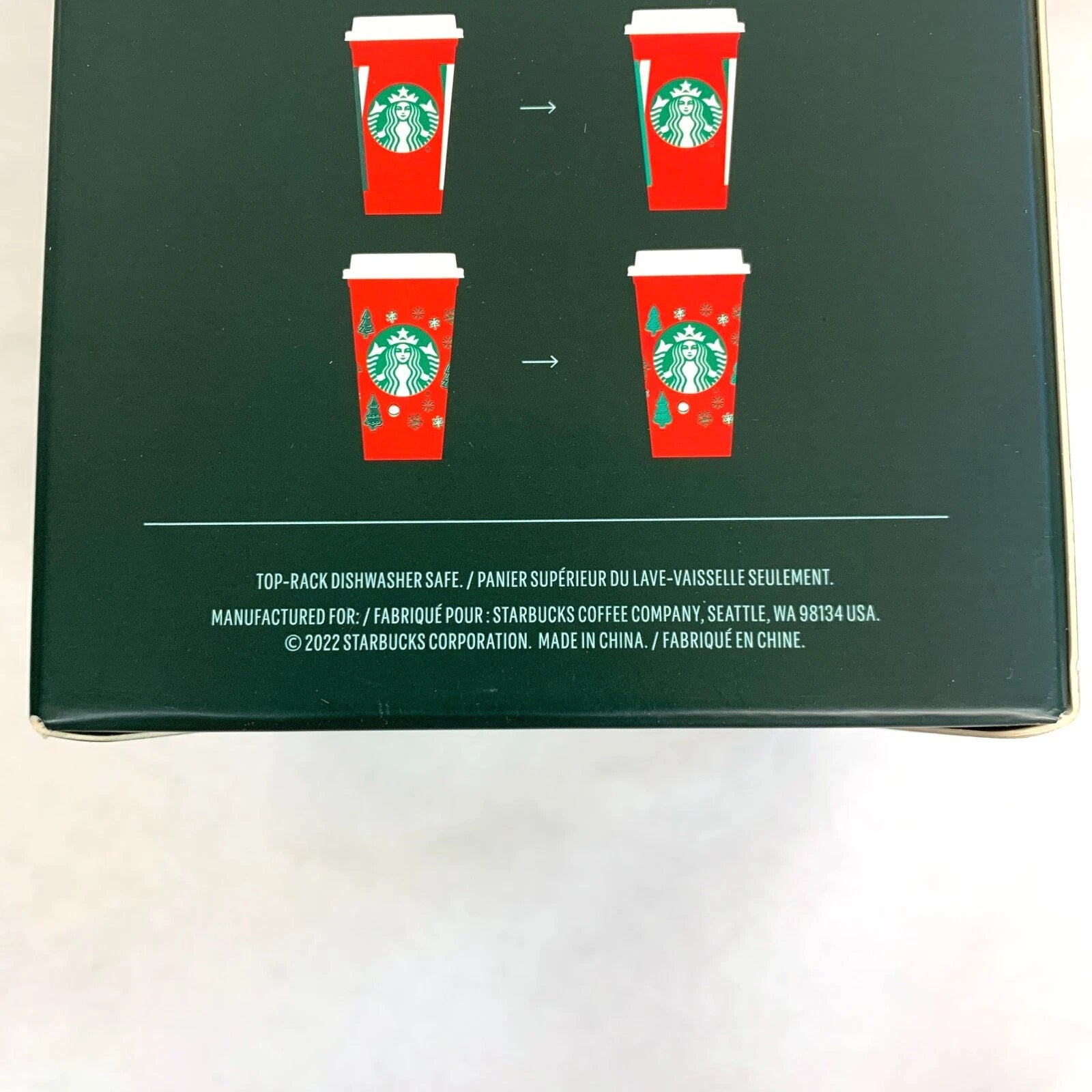 2022 Starbucks Set 6 Holiday Color Changing Reusable Hot Cups With Lids NEW 16oz | eBay