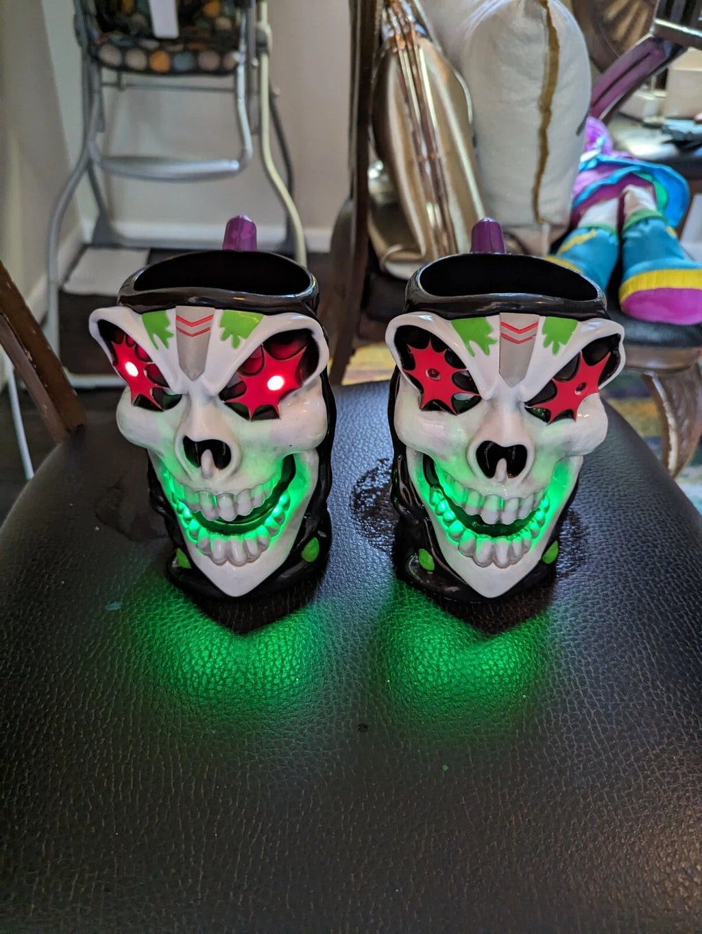 Monster Jam Grave Digger Truck 6” Plastic Light up Cup Mug Stein (2) Halloween | eBay