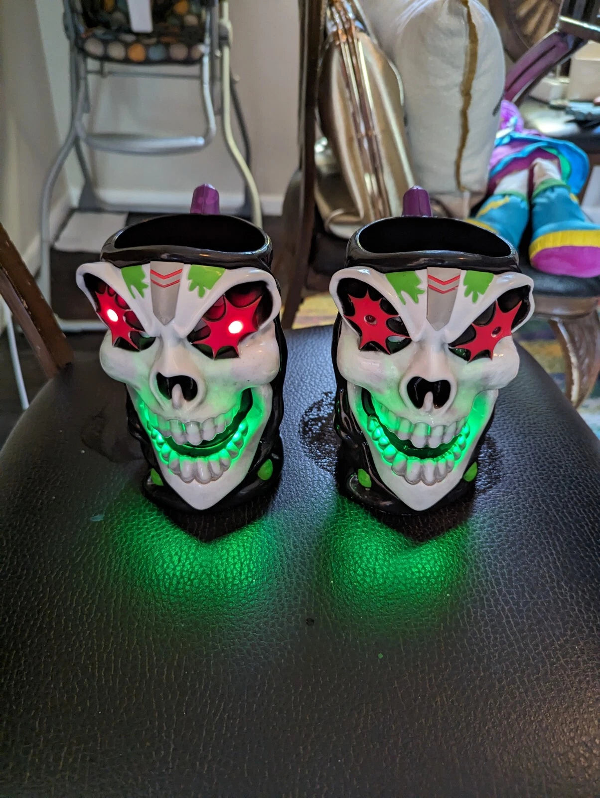 Monster Jam Grave Digger Truck 6” Plastic Light up Cup Mug Stein (2) Halloween | eBay