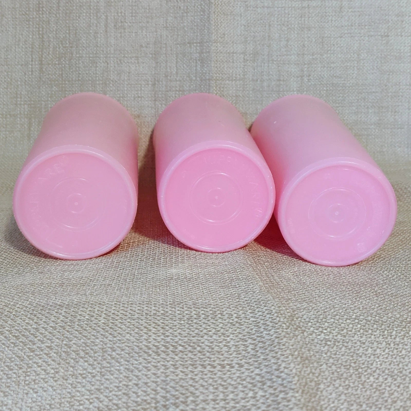 3 1970's Vintage Tupperware pink pastel tumblers 16 oz 107-17 & 107-19 cups | eBay