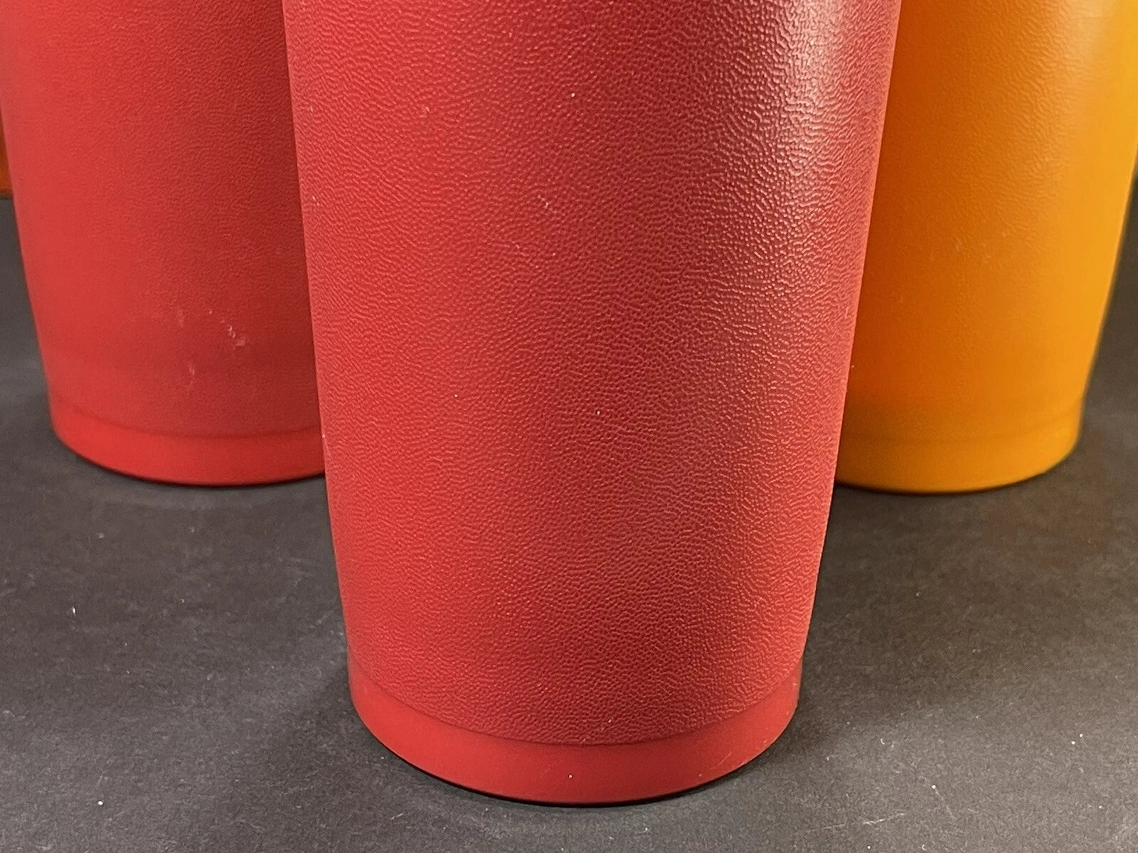 Lot of 6 Vintage Tupperware 18oz Harvest Colors Tumblers Cups #1348 Red Orange | eBay