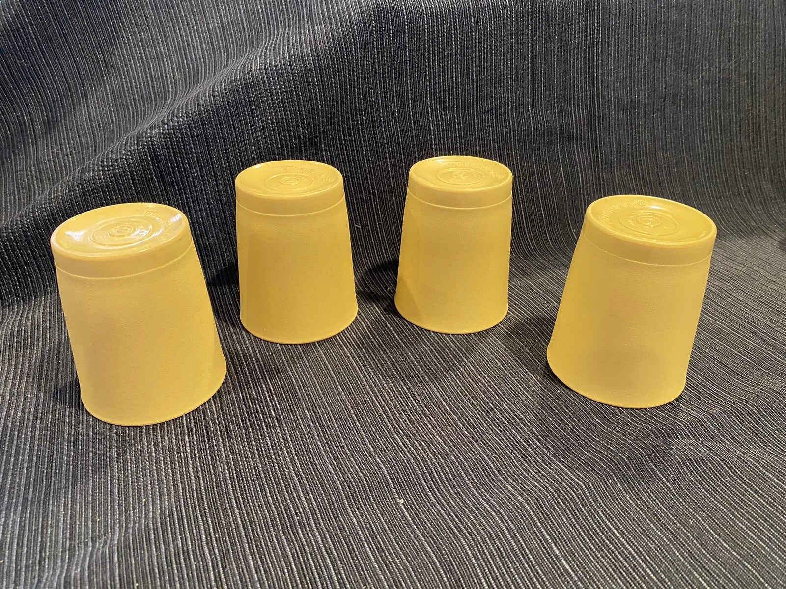 Vintage Tupperware Harvest Gold 6 Oz Juice Cups # 1251, Set Of 4 | eBay