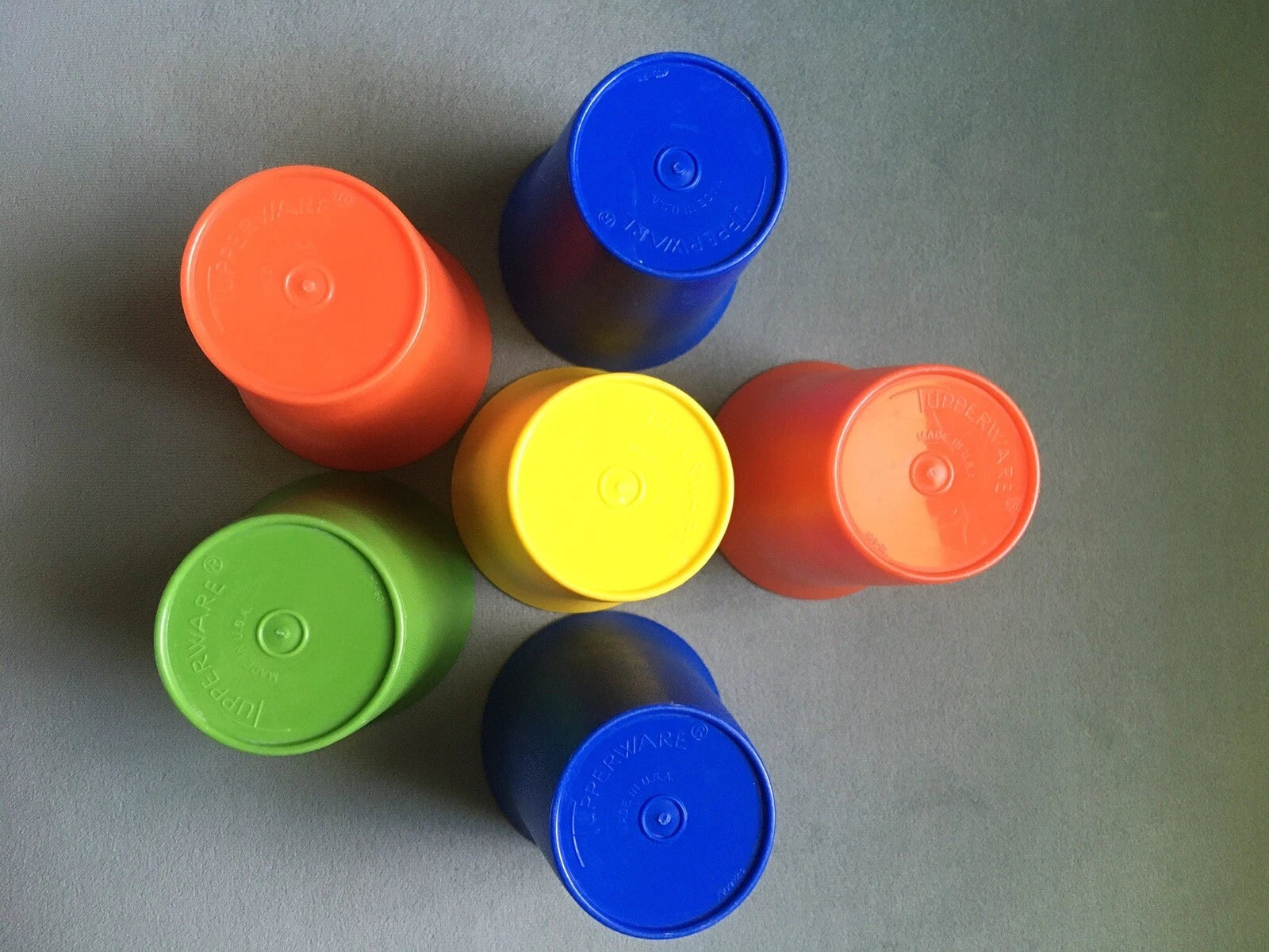 Vintage Tupperware Kids Bell Tumblers Nesting Juice Cups #109 Lot of 6 | eBay