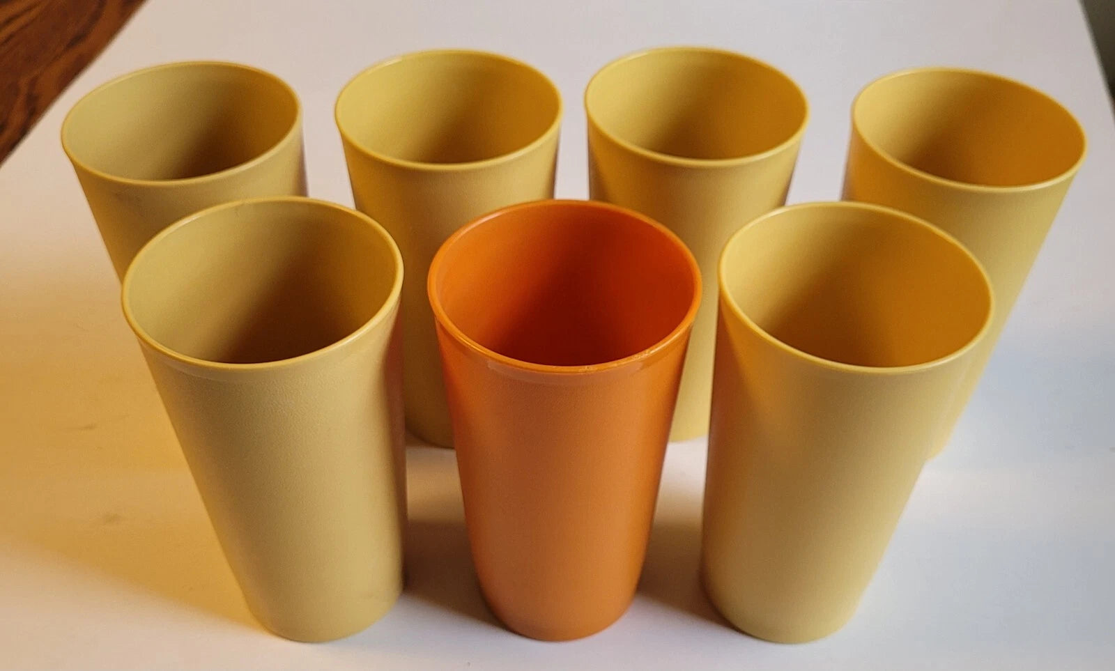 Tupperware Vintage Cups 873 "G" Series 7 Total = 6 Yellow 1 Orange 12 ounces | eBay