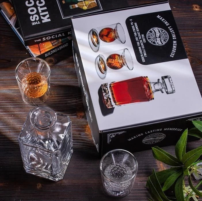 Ultimate Golf Lovers Whiskey Set: 700ml Decanter & 2 Stunning Borosilicate Cups | eBay